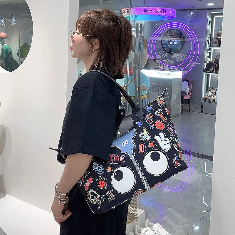 Women's Fashion Iti Printing Super Large Capacity Storage Bags