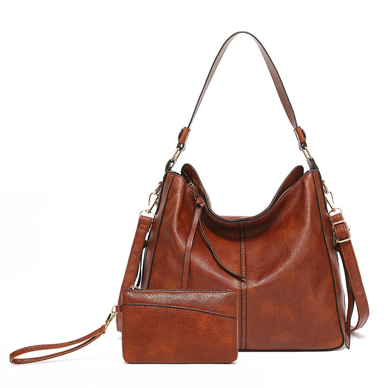 Women's Simple Hobo Korean Style Big Women's Shoulder Bag