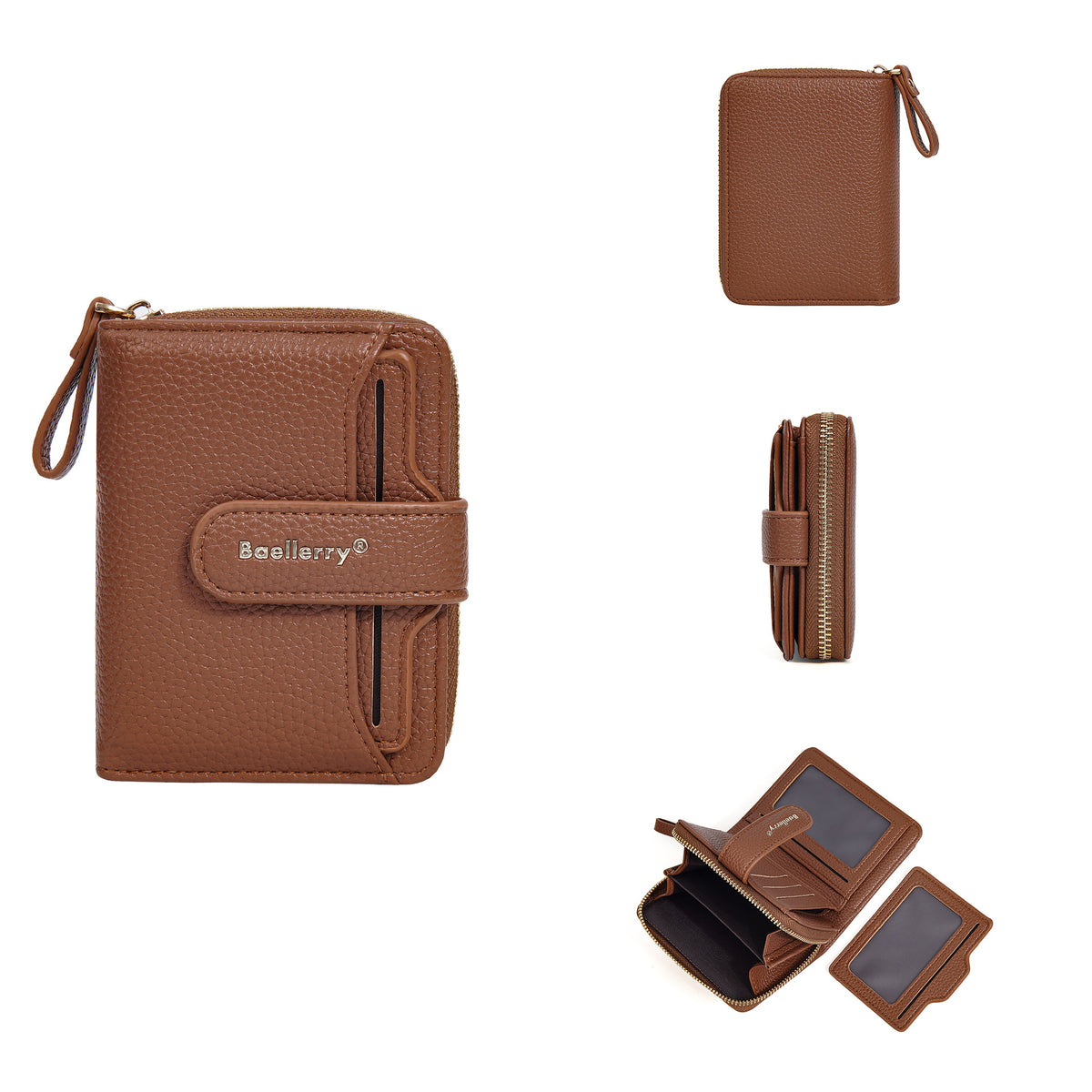 Women's Chic Snap Button Multi Slots Advanced Ladies Wallet