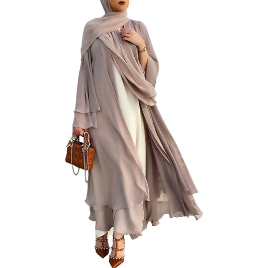 Solid Color Soft Elegant Long Dress Clothing