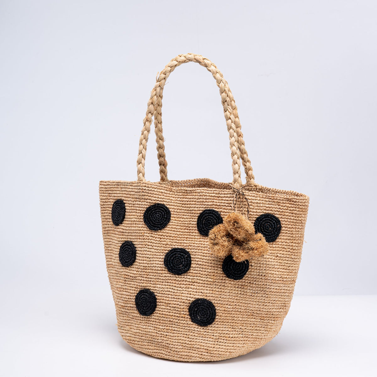 Women's High-grade Raffia Hand-woven Large Capacity Beach Women's Shoulder Bag