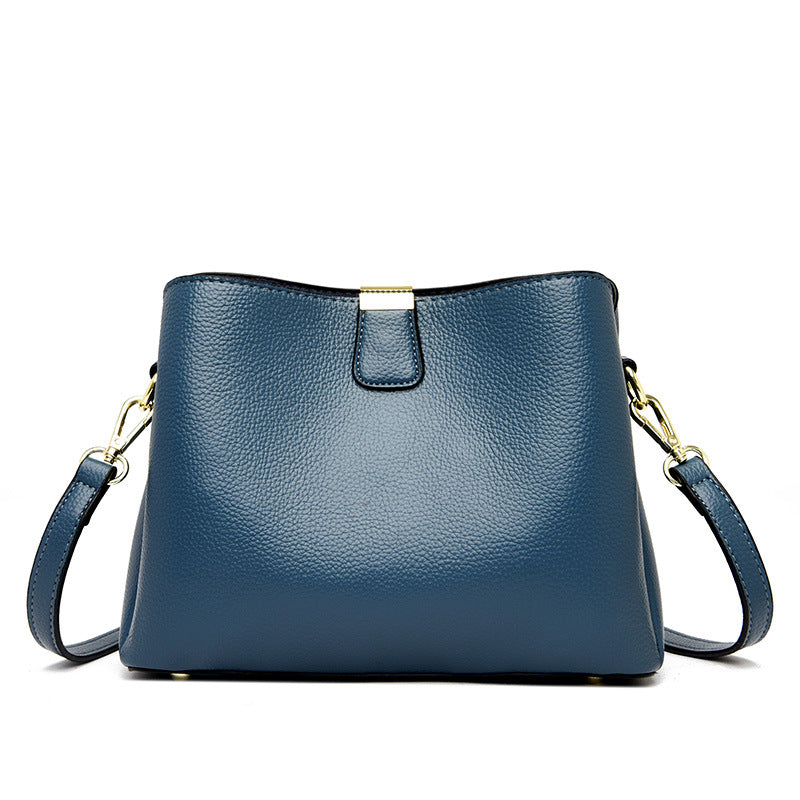 Innovative Spring Soft Leather Simple Elegant Shoulder Bags