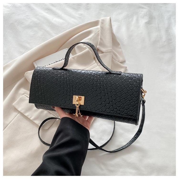 Women's Solid Color Large Capacity Western Style Lock