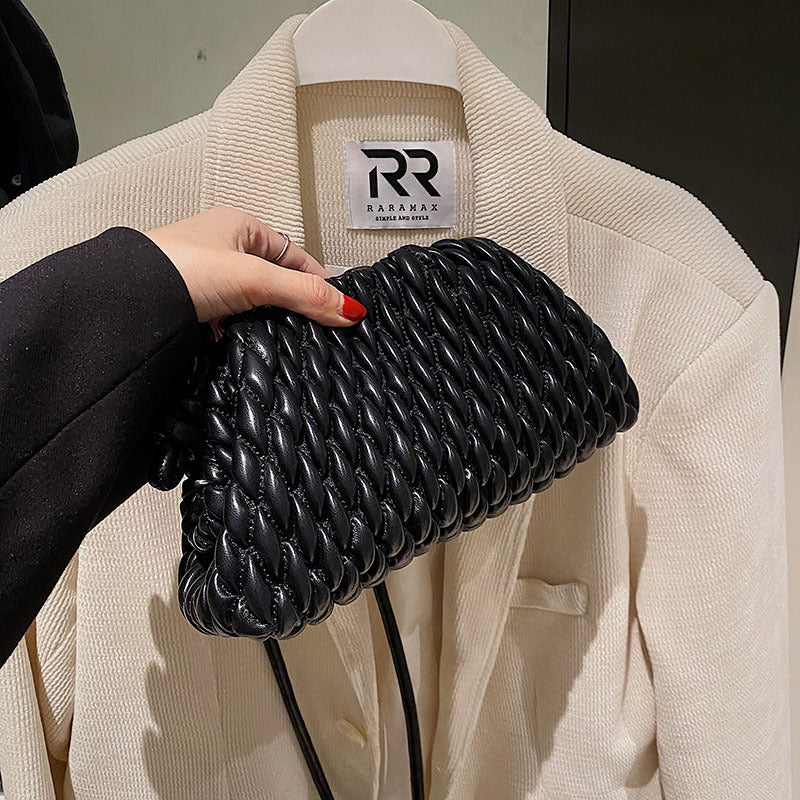Pleated Cloud Spring Fashion Dumpling Clip Shoulder Bags