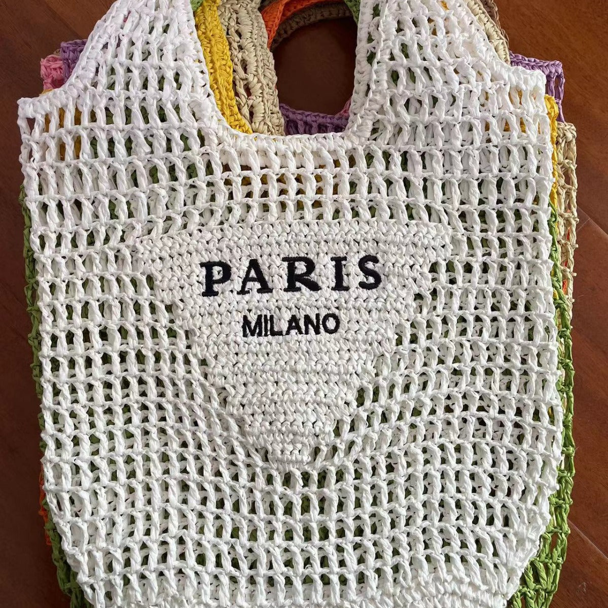 Round Goddess Underarm Handmade Straw Bearded Armpit Bags