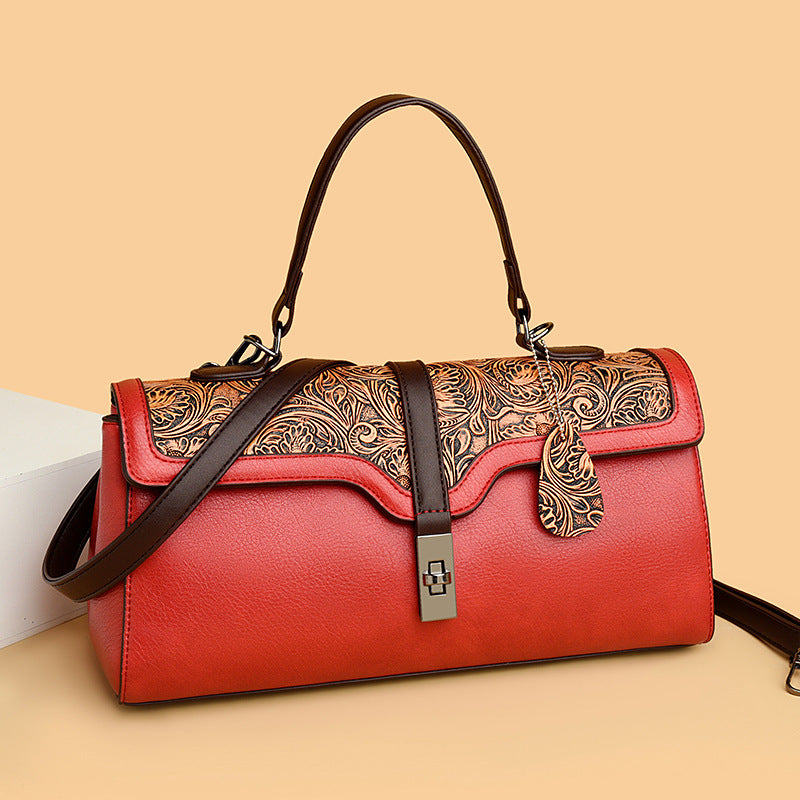 Women's Retro Fashion Pillow Cool Contrast Color Women's Handbag