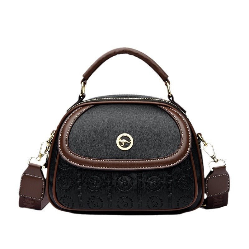 Women's Fashion Contrast Color Versatile Large Capacity Crossbody Bags