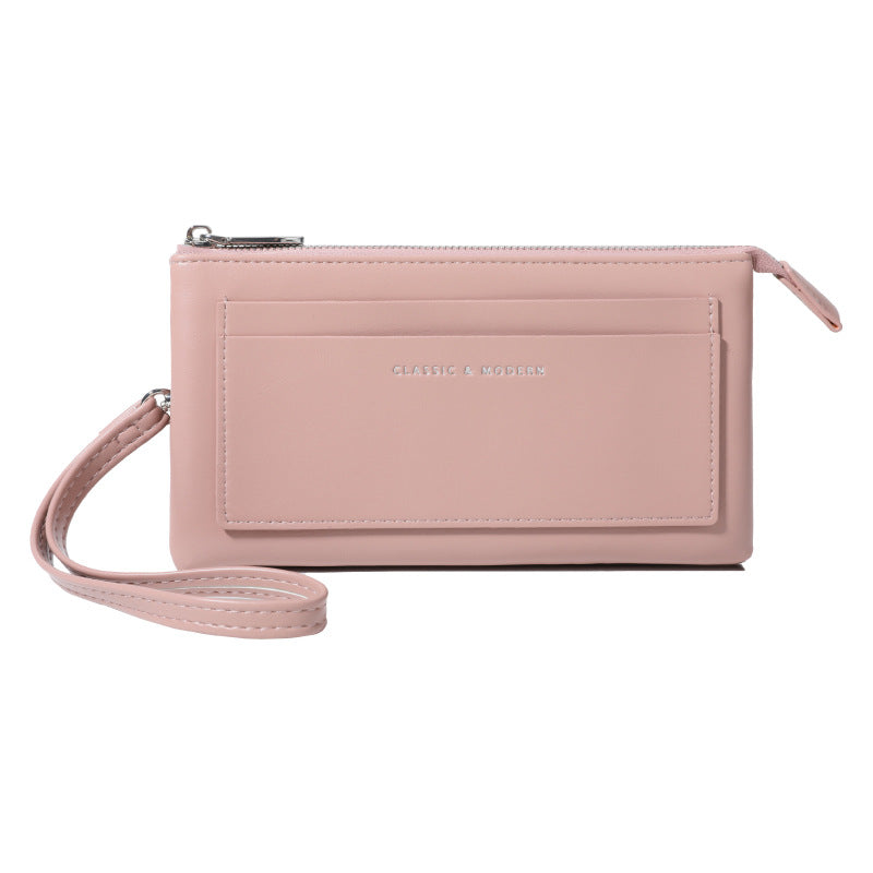 Durable Versatile Fashion Denim Texture Zipper Ladies Wallet