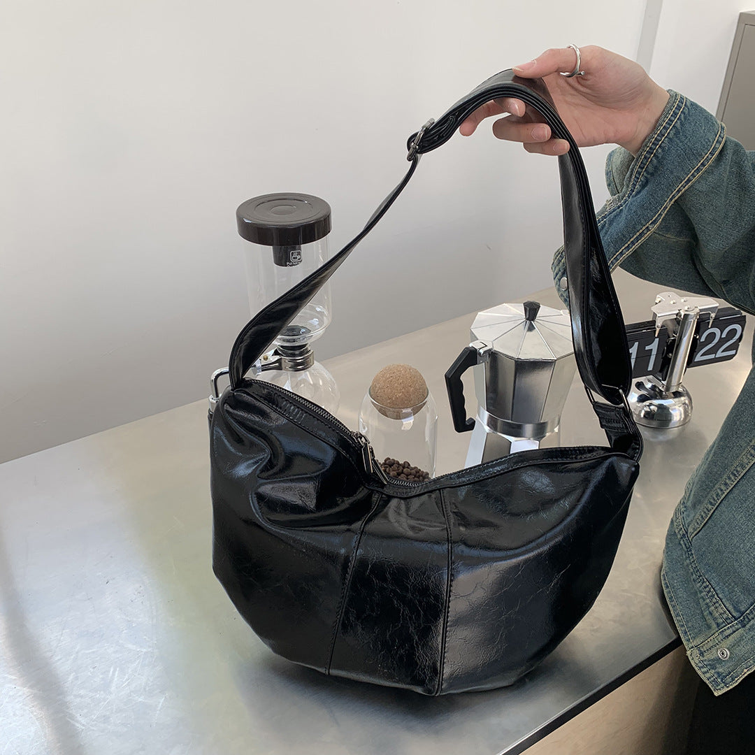 Women's Dong Texture Western Style Wide Strap Large Crossbody Bags