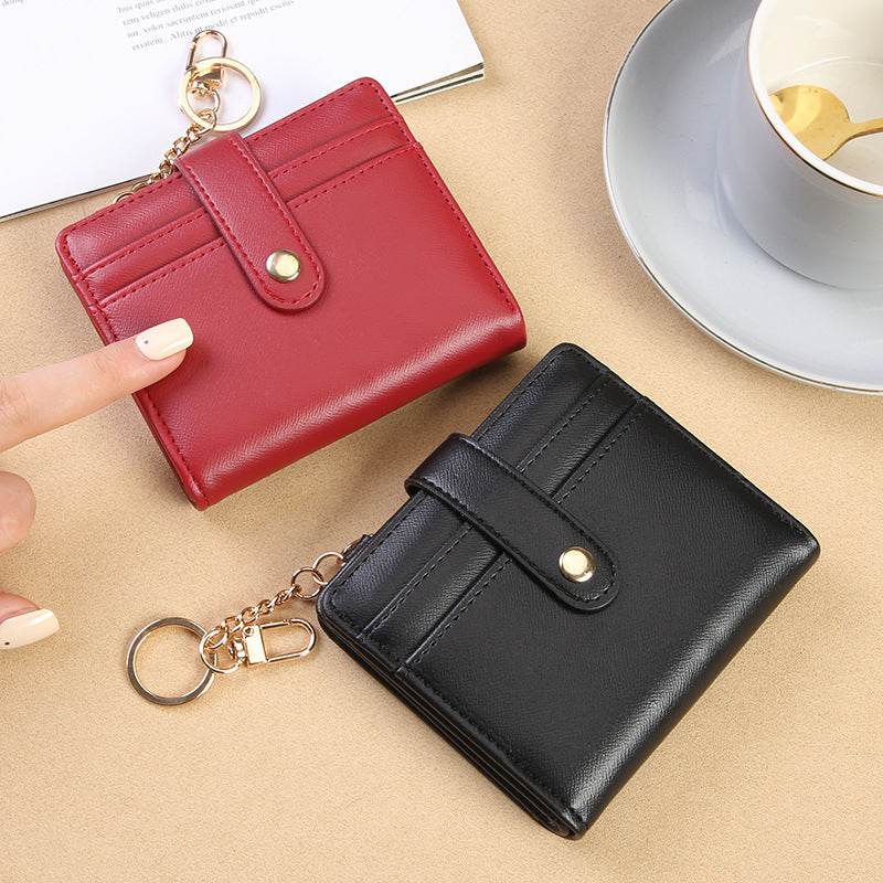 Women's Simple Short Three-fold Zero Fashion Ladies Wallet