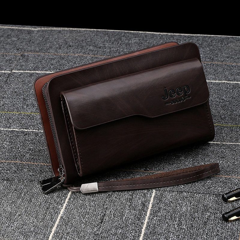 Men's Clutch Large Capacity Business Long Zipper Bags