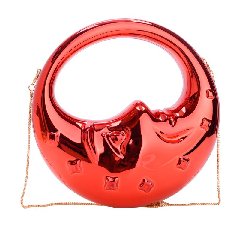 Women's Acrylic Moon Niche Creative Shape Handbags