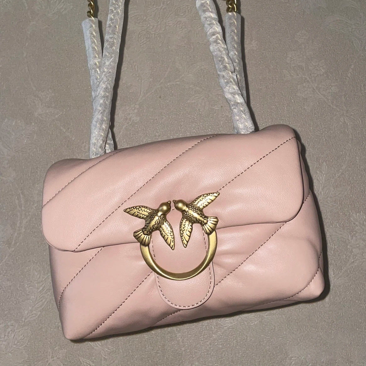 Women's High Quality Sheepskin Puff Pillow Chain Shoulder Bags