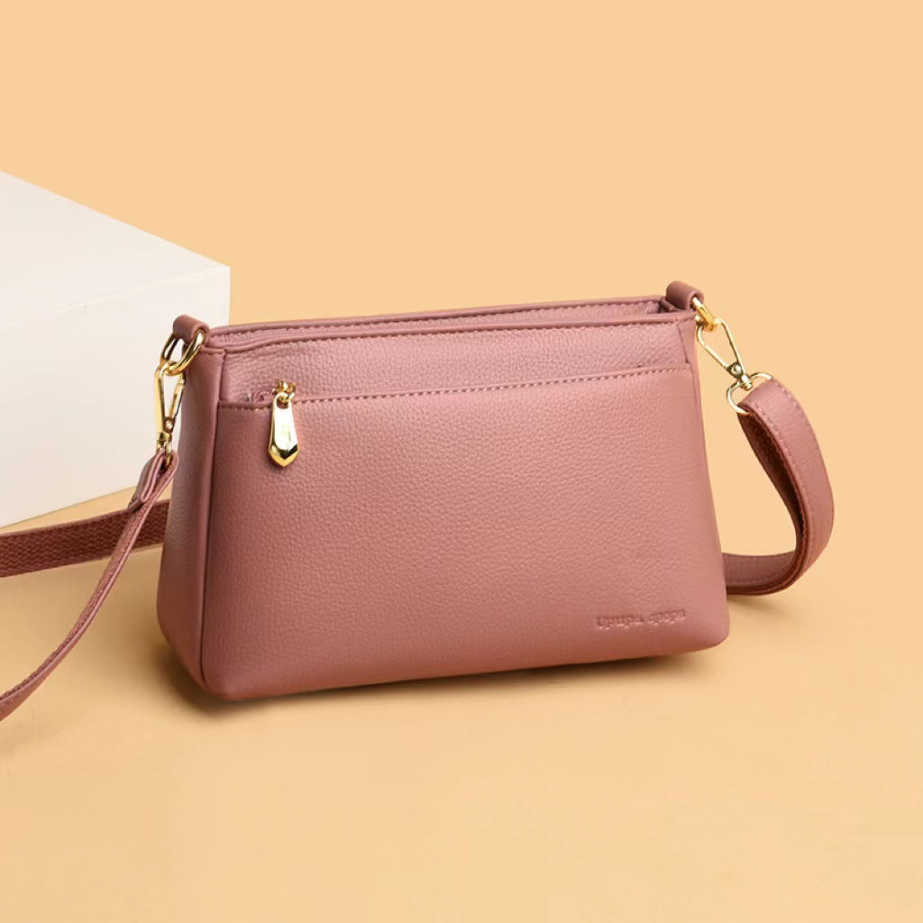 Women's Fashionable Simple Lady Mom Solid Color Bags