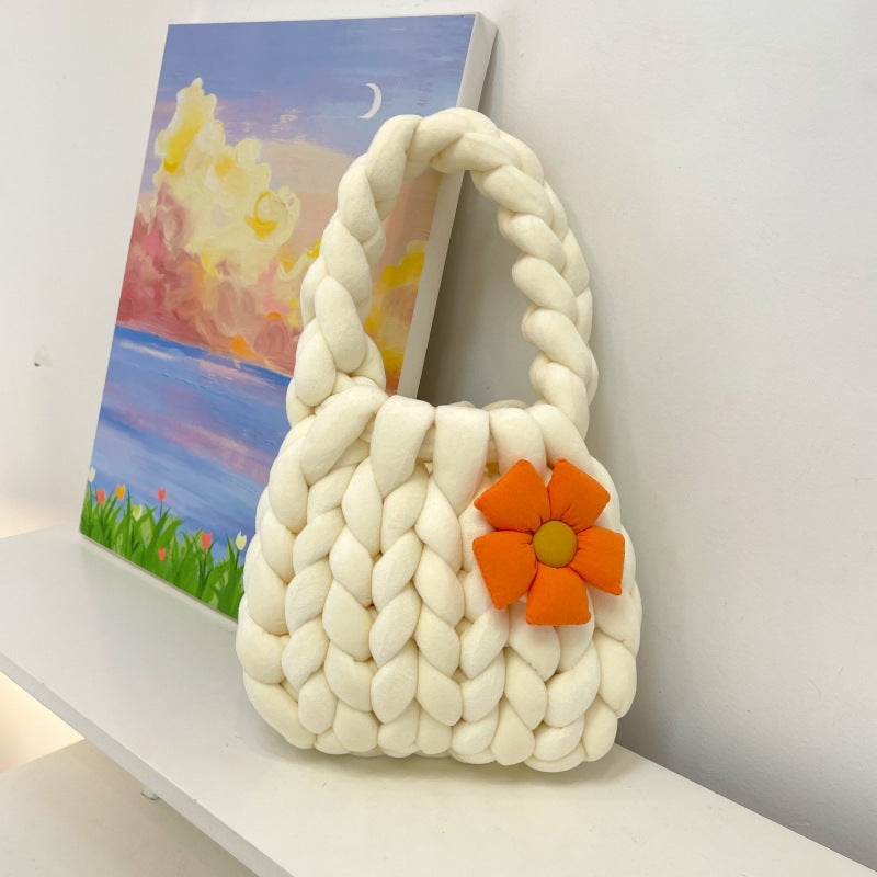 Homemade Iceland Wool Flower Underarm Free Girlfriend Gift Bags