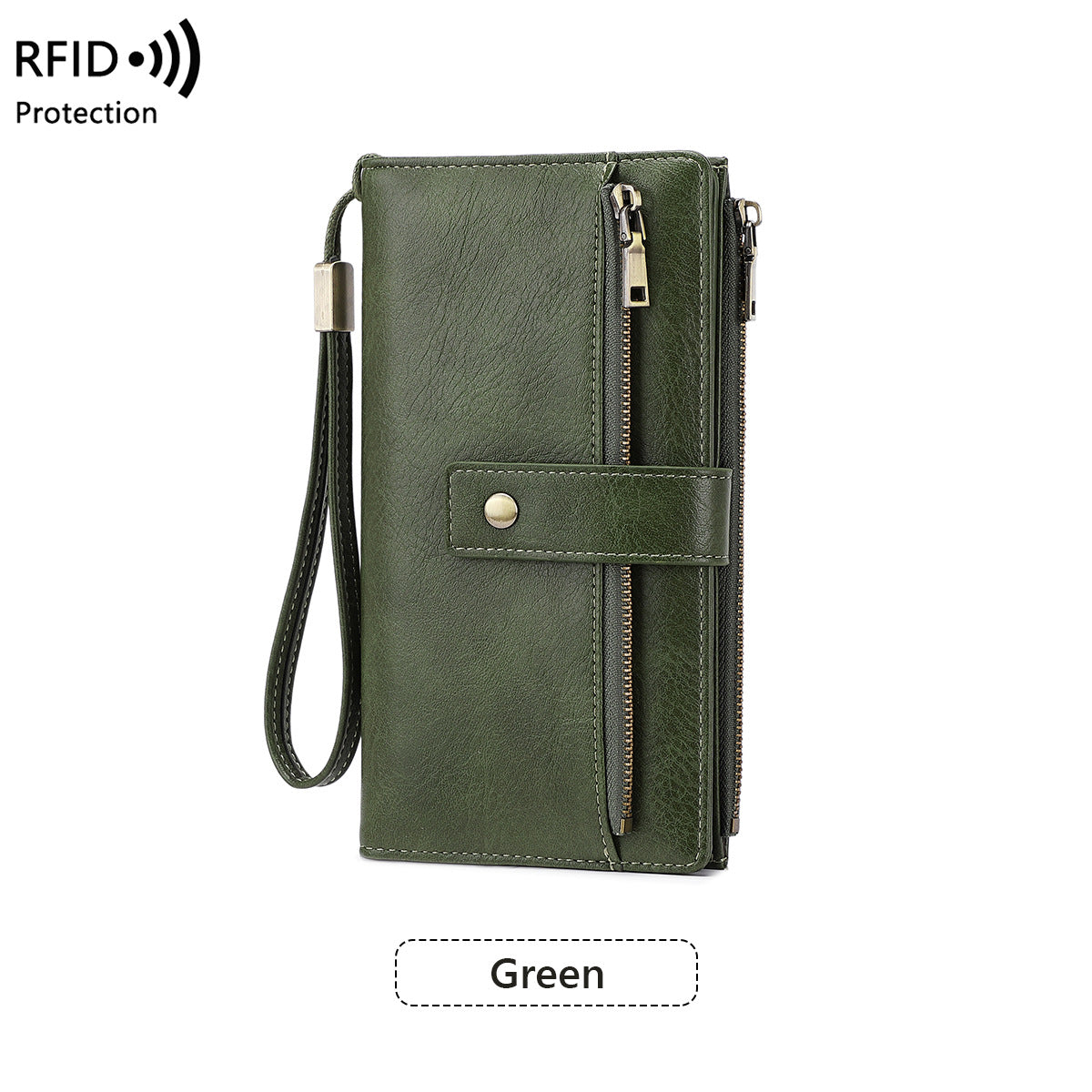 Women's Multiple Slots Long Retro Fashion Clutch Ladies Wallet