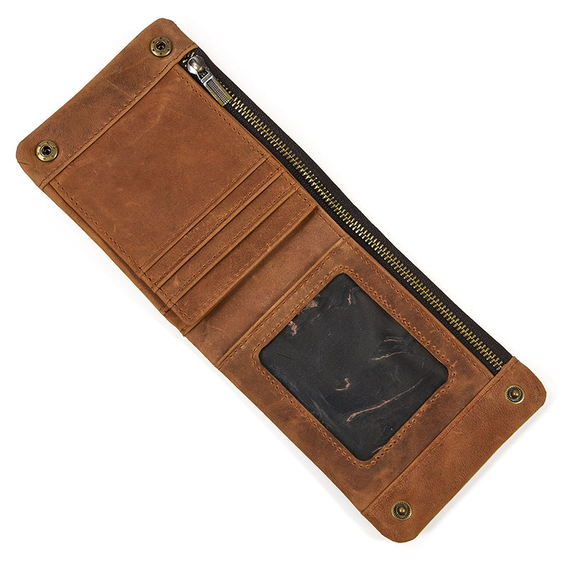 Hot Vintage Crazy Horse Leather Genuine Men's Wallets