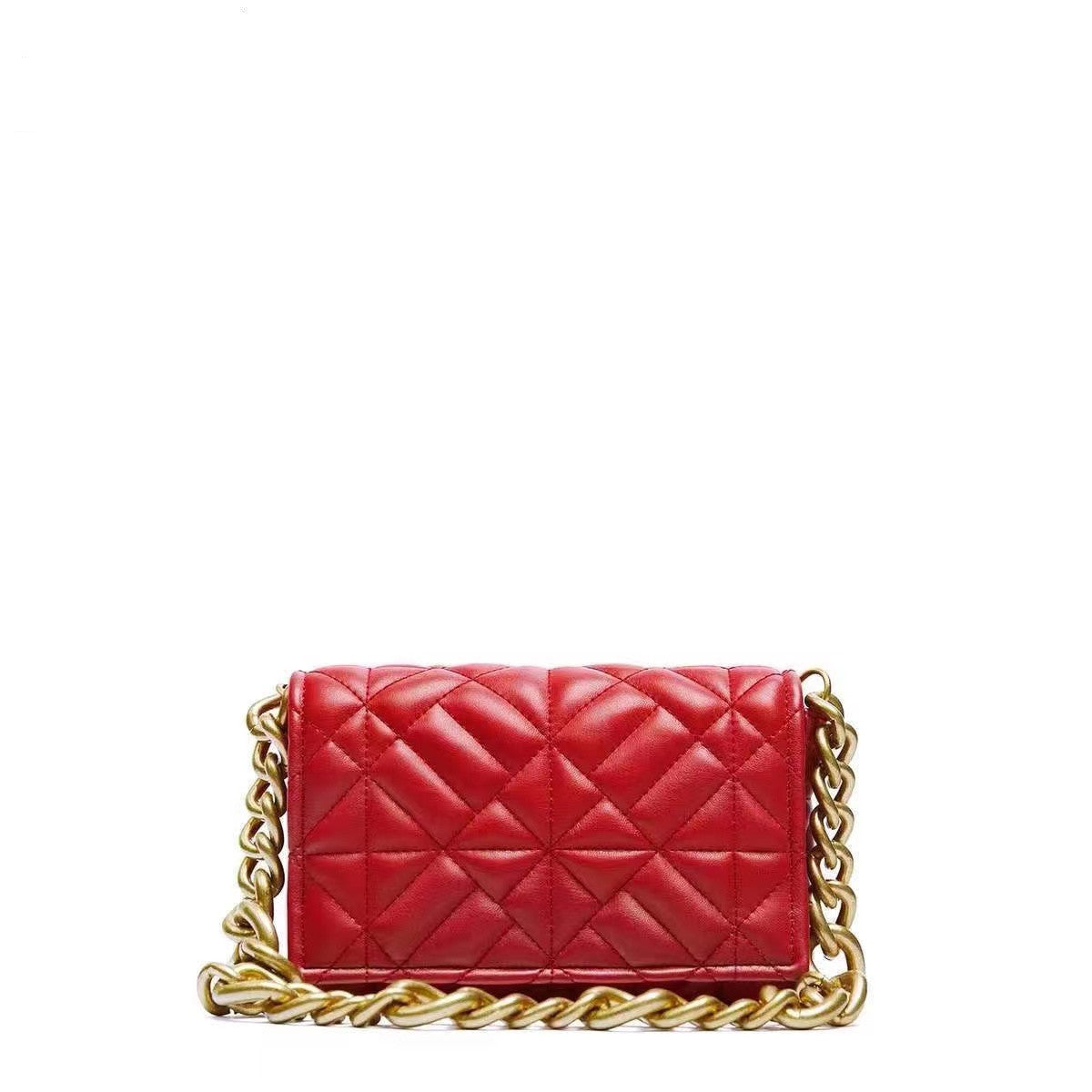 Women's Classic Style Rhombus Chain Oversized Quilted Crossbody Bags