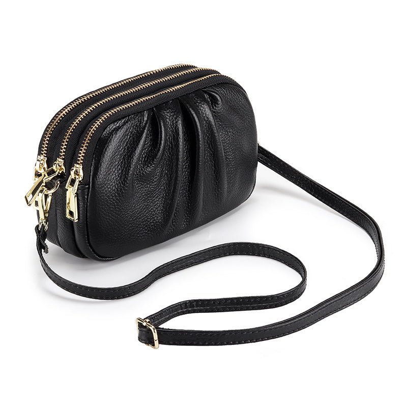 Women's Genuine Leather First Layer Cowhide Soft Shoulder Bags