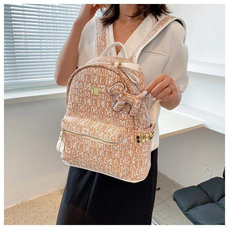 Women's Large Capacity Fashion Versatile Printing Backpacks