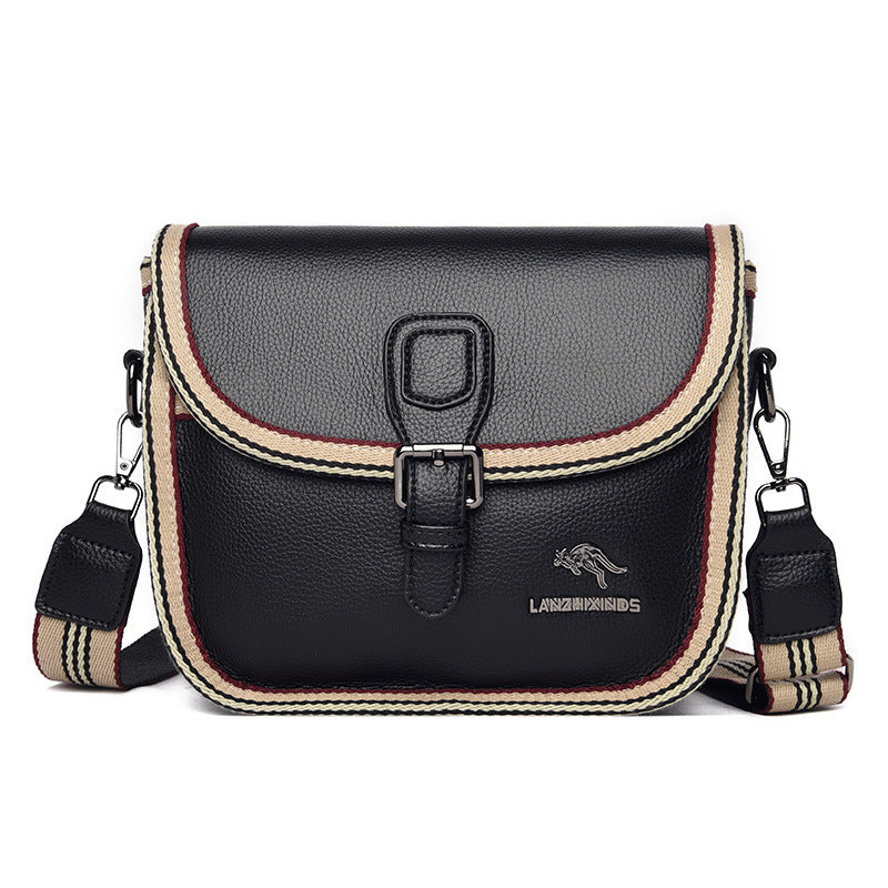 Women's Kangaroo Fashionable Korean Style Soft Leather Crossbody Bags