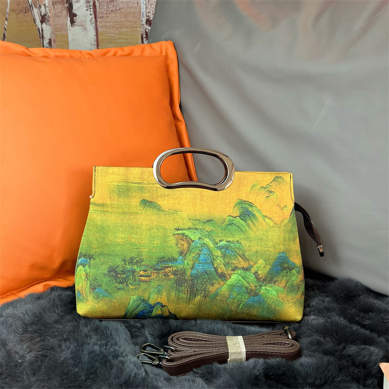 Women's Antique Cheongsam Matching Elegant Yarn Chinese Style Bags