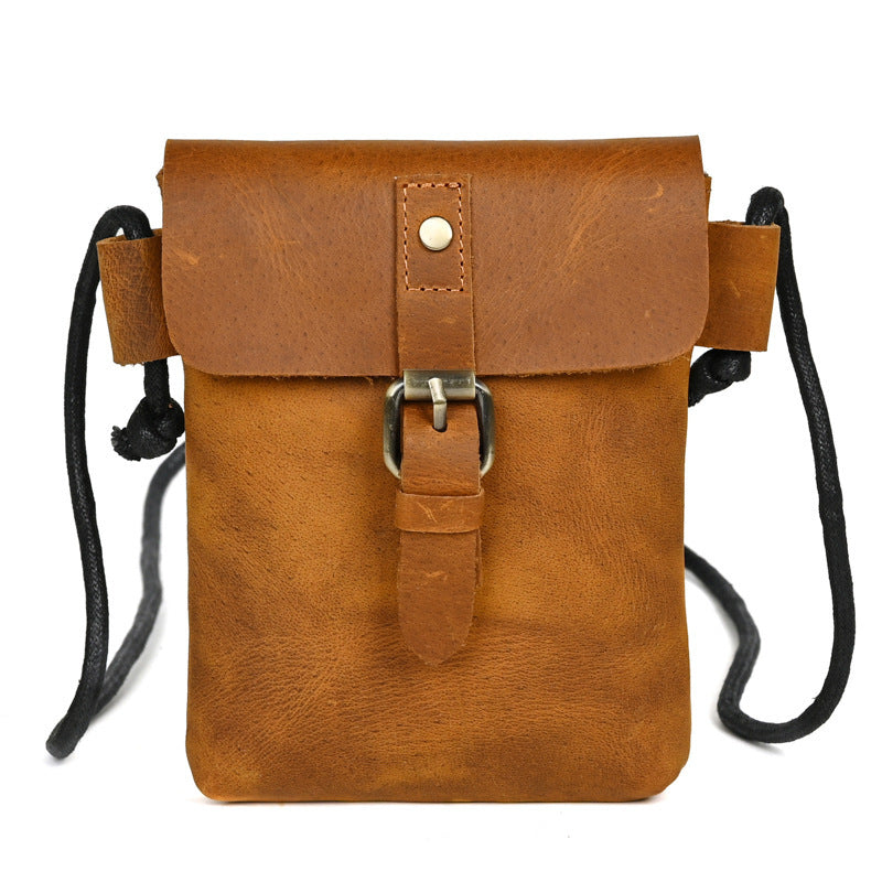 Men's Crazy Horse Leather High-grade First Layer Men's Shoulder Bags
